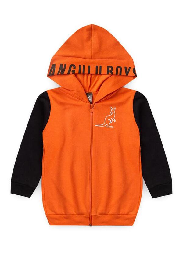 Rosa Azul - Conjunto Infantil Inverno Liso Kangulu  Laranja 2