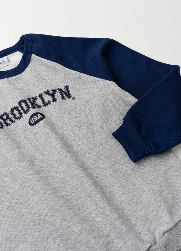 Vida Costeira - Conjunto Infantil Inverno Moletom Marinho 5