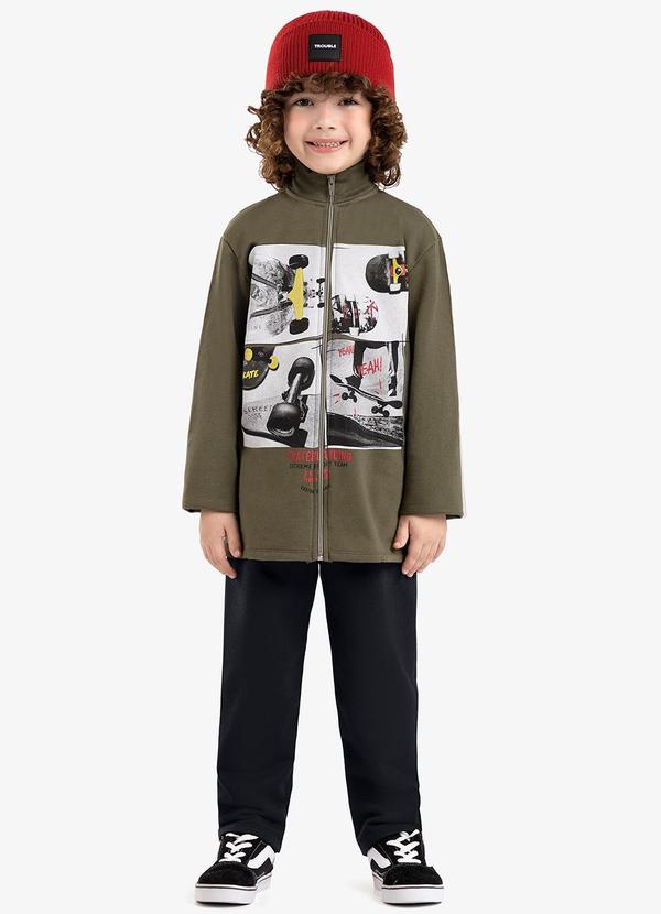 Rovi Kids - Conjunto Infantil Jaqueta com Calça Verde