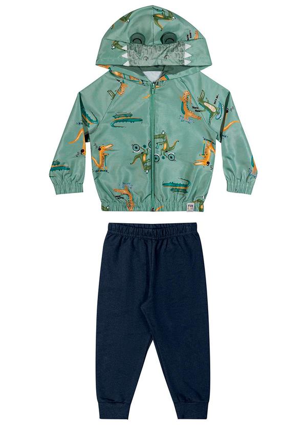 Elian - Conjunto Infantil Jaqueta Crocodilos Verde 2