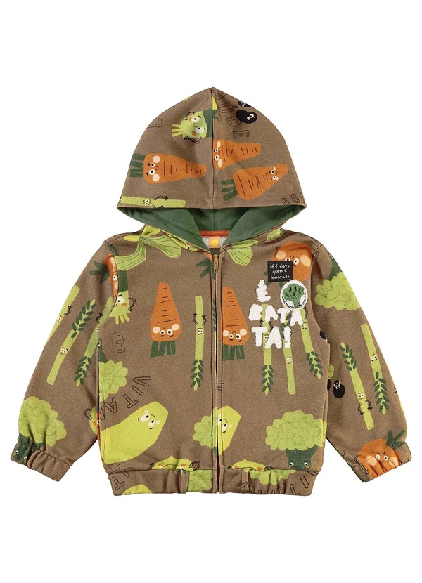 Três e Já - Conjunto Infantil Jaqueta e Calça Marrom 5