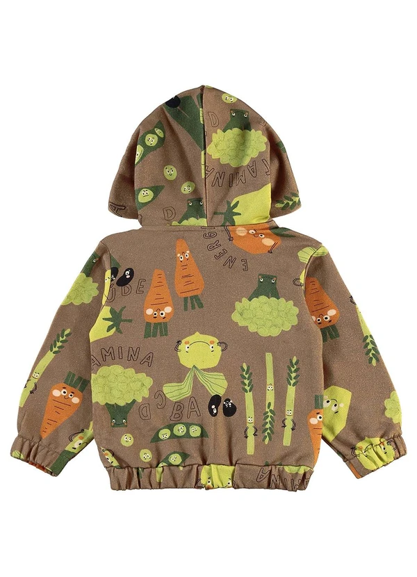 Três e Já - Conjunto Infantil Jaqueta e Calça Marrom 6