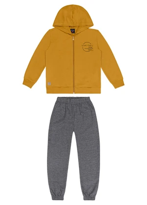 Guloseima - Conjunto Infantil Jaqueta e Calça Marrom - GULOSEIMA