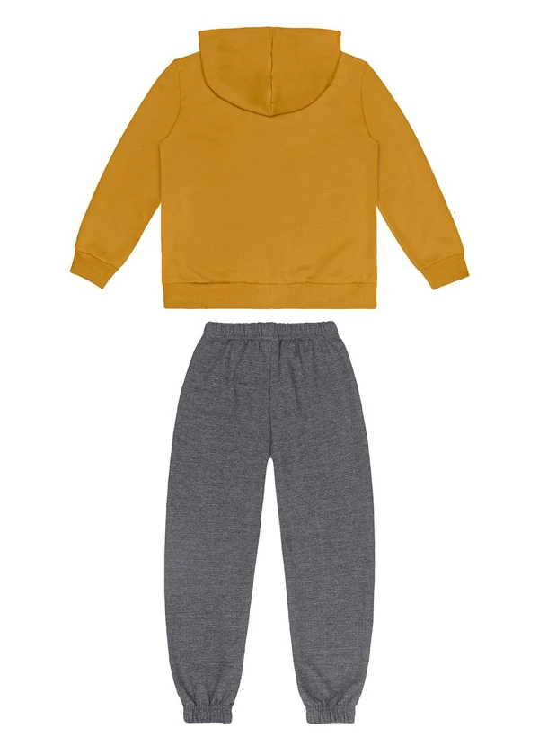 Guloseima - Conjunto Infantil Jaqueta e Calça Marrom 2