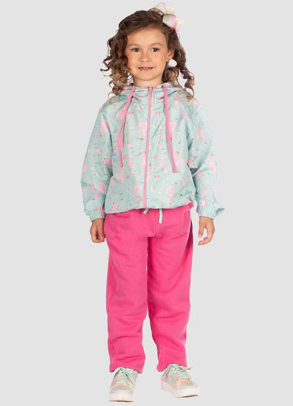 Turminha - Conjunto Infantil Jaqueta e Calça Verde