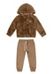 Colorittá - Conjunto Infantil Jaqueta Peluciada Marrom - variação: Marrom