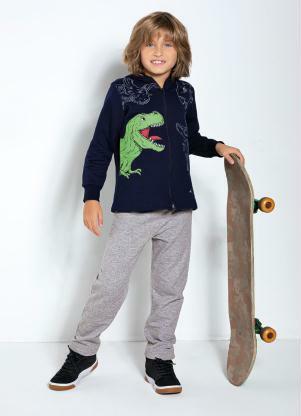 Conjunto Infantil (Marinho e Mescla) Rovitex Conjunto Infantil (Marinho e Mescla) Rovitex