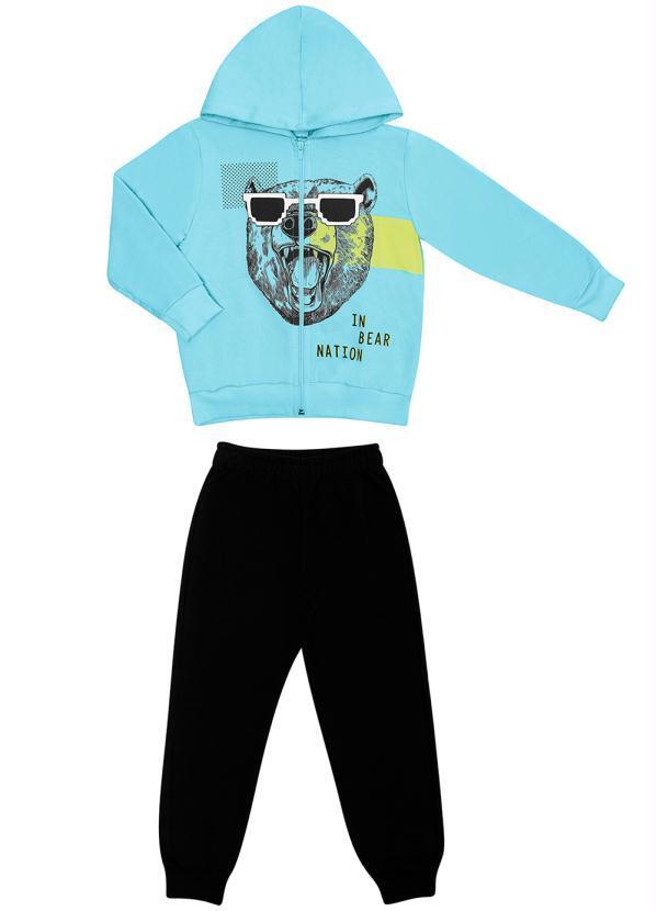 Rovi Kids - Conjunto Infantil Menino Bear Azul