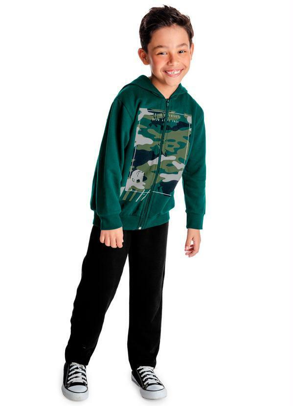 Rovi Kids - Conjunto Infantil Menino Camuflado Verde