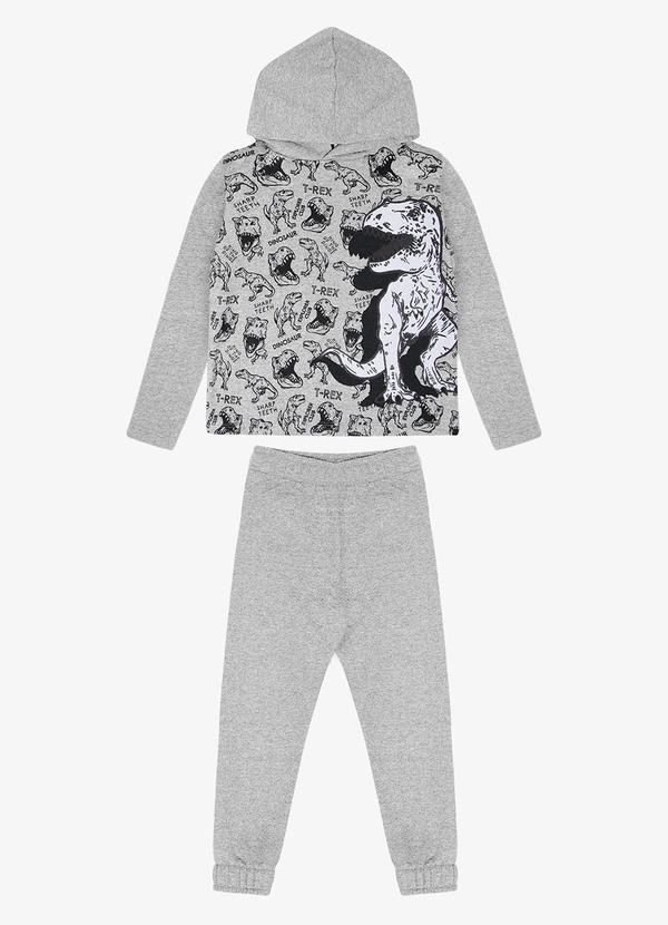 Select - Conjunto Infantil Masculino Dino Cinza