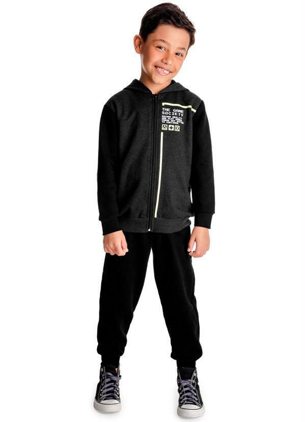 Rovi Kids - Conjunto Infantil Menino Society Preto