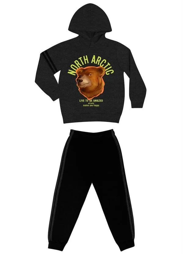 Rovi Kids - Conjunto Infantil Menino Urso Preto