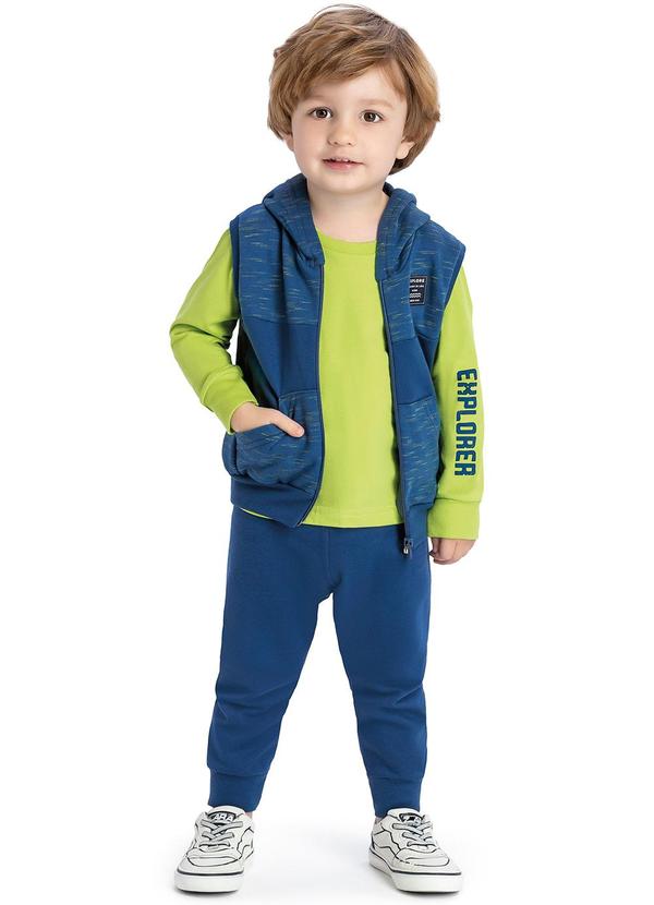 Elian - Conjunto Infantil Menino 3 Peças Explorer Verde 1