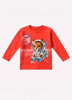 Kyly - Conjunto Infantil Menino Astronauta Laranja - KYLY