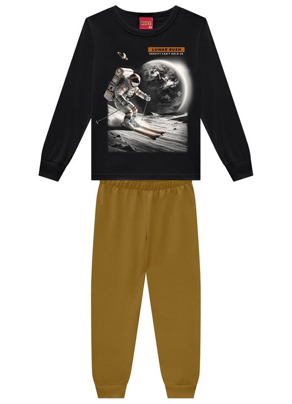 Kyly - Conjunto Infantil Menino Astronauta Preto 2