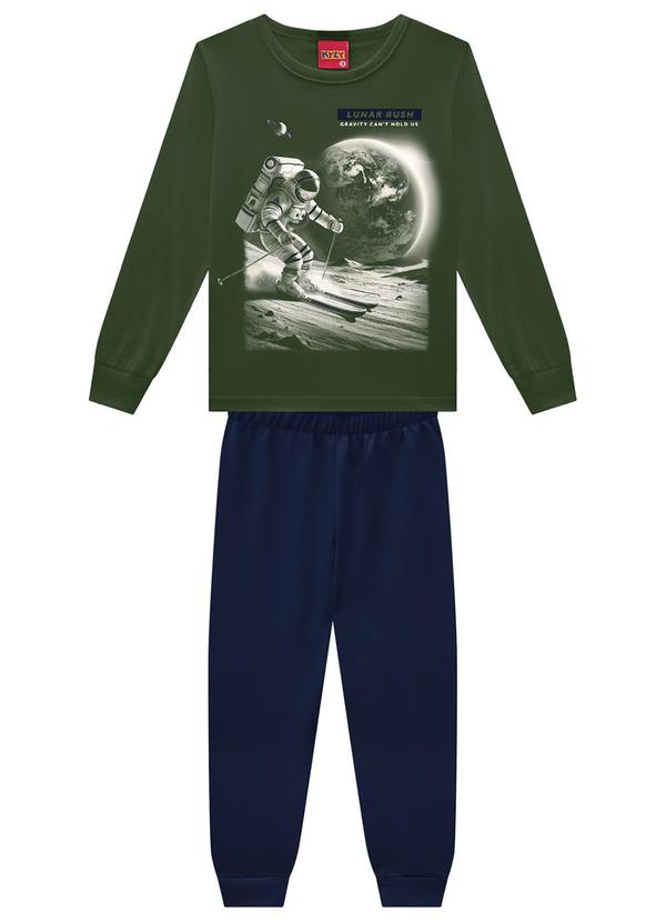Kyly - Conjunto Infantil Menino Astronauta Verde