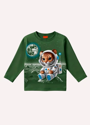 Kyly - Conjunto Infantil Menino Astronauta Verde - KYLY