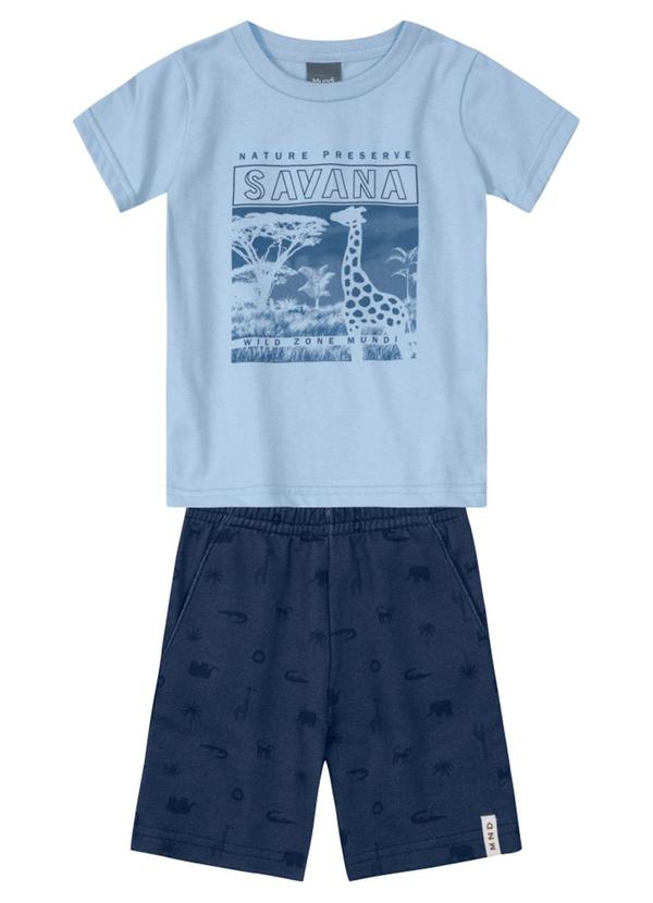 Brandili Mundi - Conjunto Infantil Menino Azul