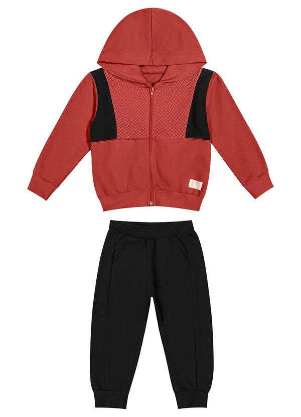 Colorittá - Conjunto Infantil Menino Bicolor Laranja