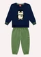 Kyly - Conjunto Infantil Menino Bordado Vermelho - variação: Azul