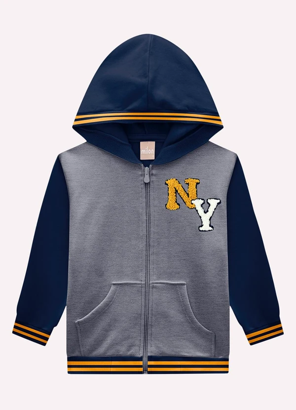 Milon - Conjunto Infantil Menino Bordado Cinza 3