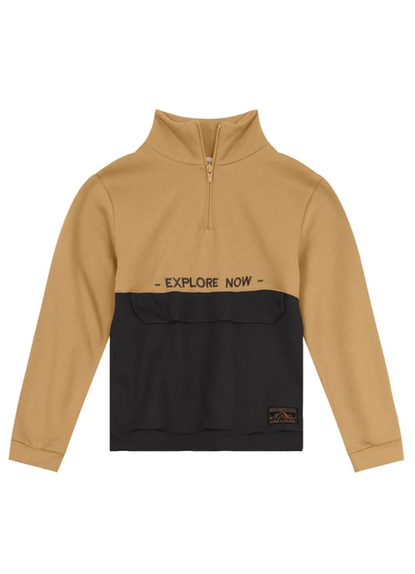 Brandili - Conjunto Infantil Menino Bordado Marrom 2