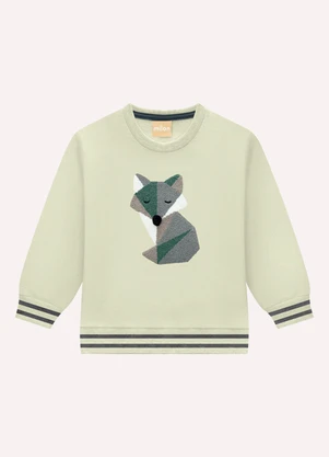 Milon - Conjunto Infantil Menino Bordado Verde - MILON