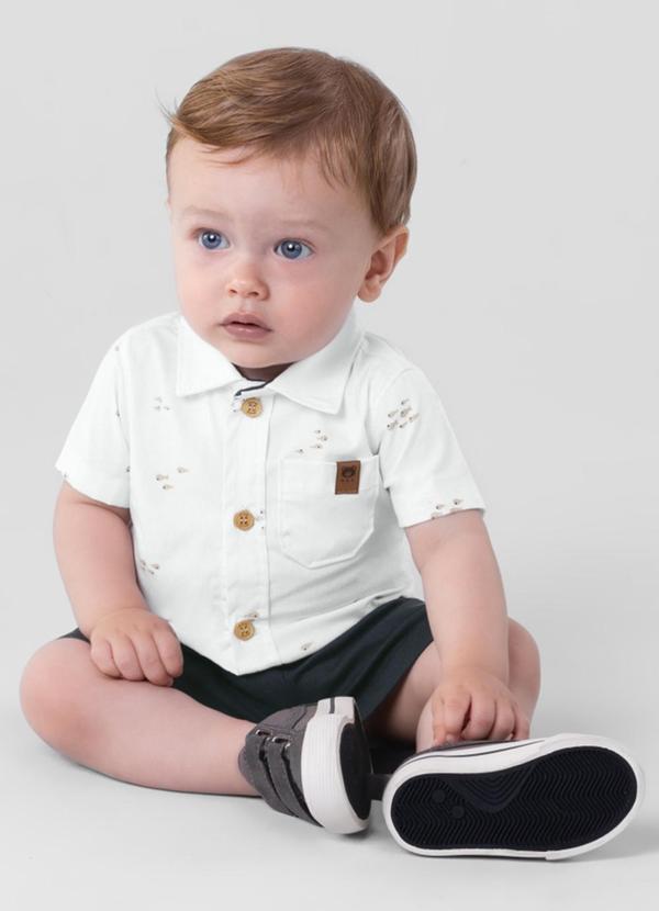 Brandili Mundi - Conjunto Infantil Menino  Branco