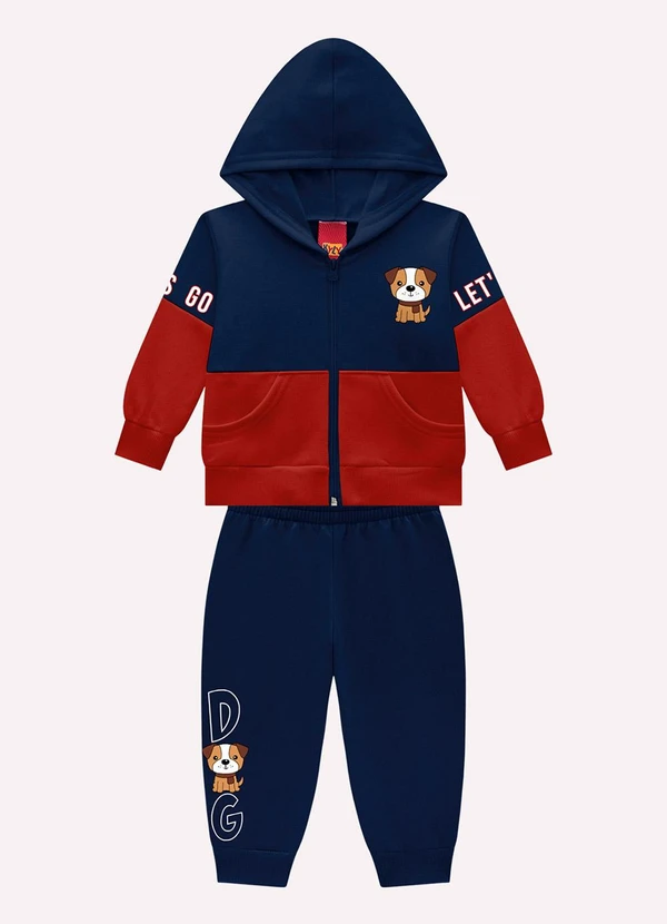 Kyly - Conjunto Infantil Menino Cachorrinho Azul