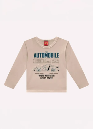 Kyly - Conjunto Infantil Menino Carro Bege - KYLY