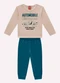 Kyly - Conjunto Infantil Menino Carro Azul - variação: Bege