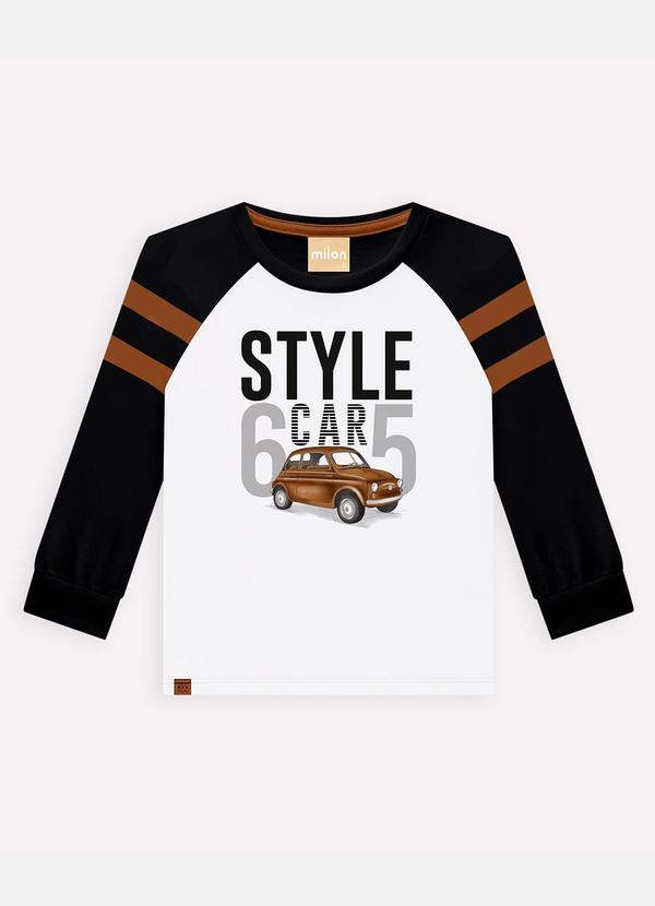 Milon - Conjunto Infantil Menino Carro Branco 3