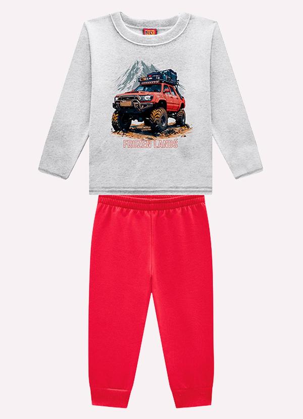 Kyly - Conjunto Infantil Menino Carro Cinza