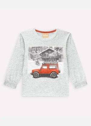 Milon - Conjunto Infantil Menino Carro Cinza - MILON