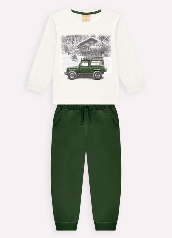Milon - Conjunto Infantil Menino Carro Off White 2