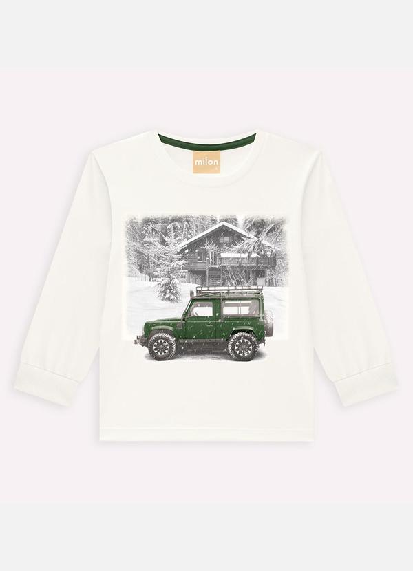 Milon - Conjunto Infantil Menino Carro Off White 3