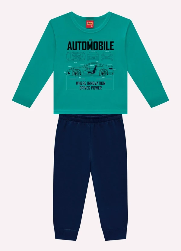 Kyly - Conjunto Infantil Menino Carro Verde