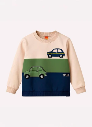 Kyly - Conjunto Infantil Menino Carros Bege - KYLY