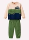Kyly - Conjunto Infantil Menino Carros Azul - variação: Bege