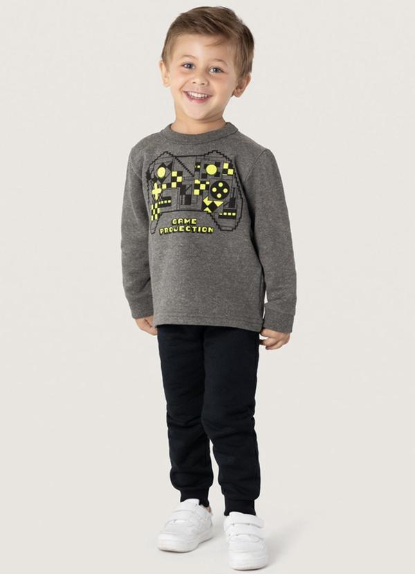 Brandili - Conjunto Infantil Menino Cinza