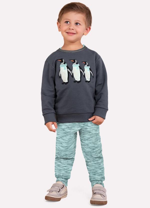 Milon - Conjunto Infantil Menino Cinza