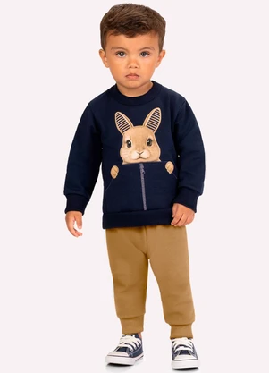 Kyly - Conjunto Infantil Menino Coelhinho Azul - KYLY