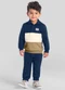 Brandili Mundi - Conjunto Infantil Menino Colorblock Azul - variação: Azul
