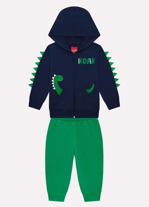 Kyly - Conjunto Infantil Menino com Capuz Azul - KYLY