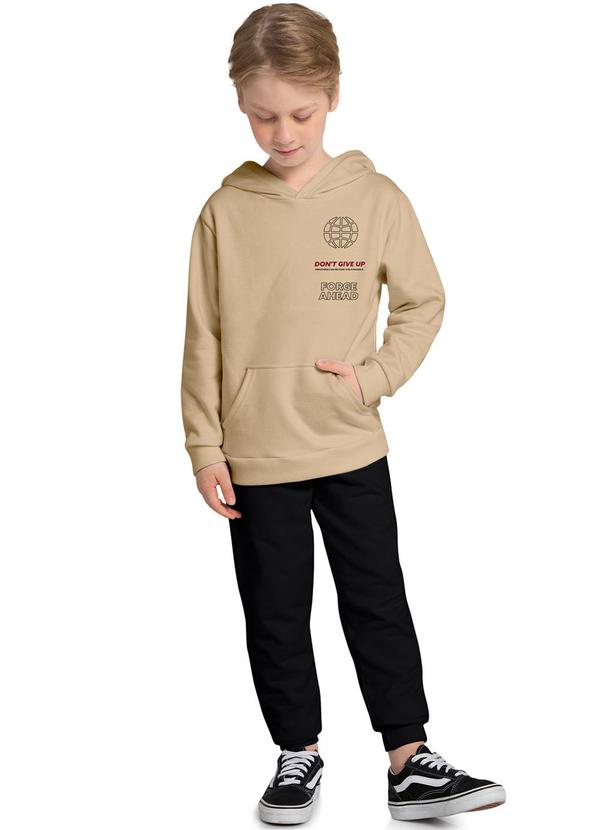 Kyly - Conjunto Infantil Menino com Capuz Bege