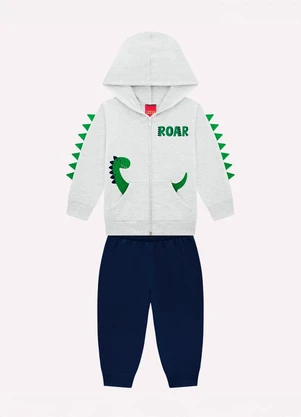 Kyly - Conjunto Infantil Menino com Capuz Cinza - KYLY