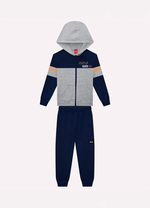 Kyly - Conjunto Infantil Menino com Capuz Cinza - KYLY