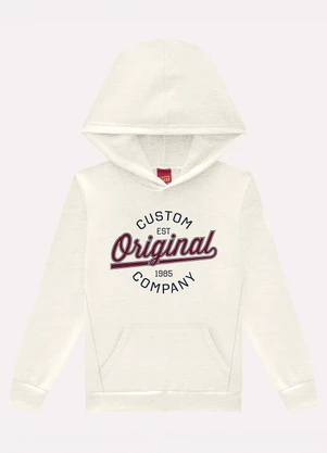 Kyly - Conjunto Infantil Menino com Capuz Off White - KYLY