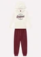 Kyly - Conjunto Infantil Menino com Capuz Marinho - variação: Off White