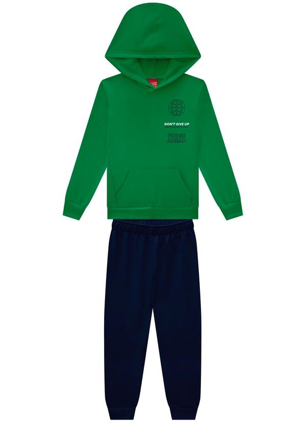 Kyly - Conjunto Infantil Menino com Capuz Verde